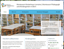 Tablet Screenshot of montessoribern.ch